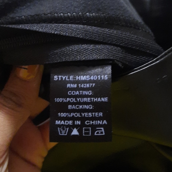 Black Leather Mini Skirt - Picture 6 of 9